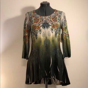 One world BoHo tunic